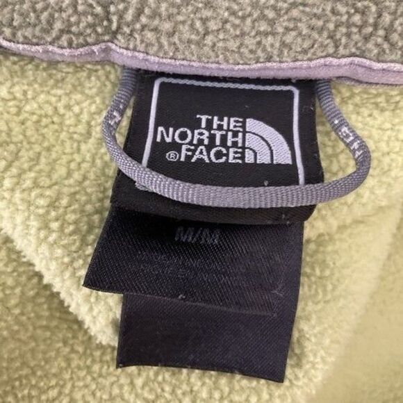 The North Face Two Tones Green Full Zip Fleece Jacket Women Size Medium - Picture 2 of 9